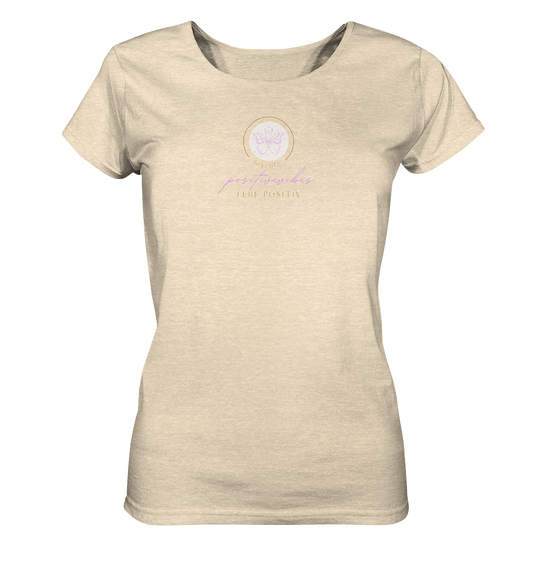 Damen T-Shirt "positivevibes" - aus 100% Bio- Baumwollet