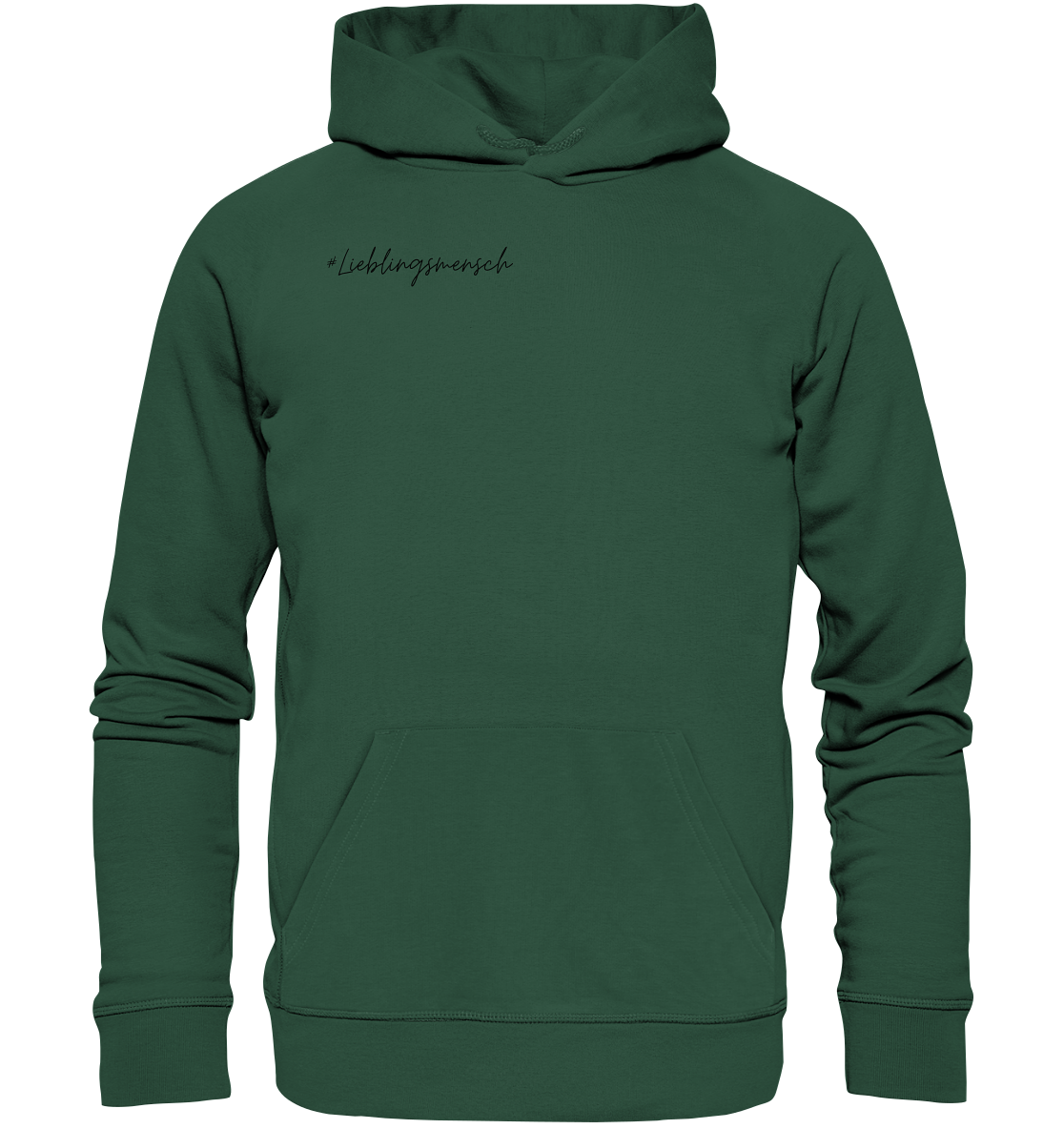 Hoodie #Lieblingsmensch - Basic Hoodie - aus 85% Bio-Baumwolle