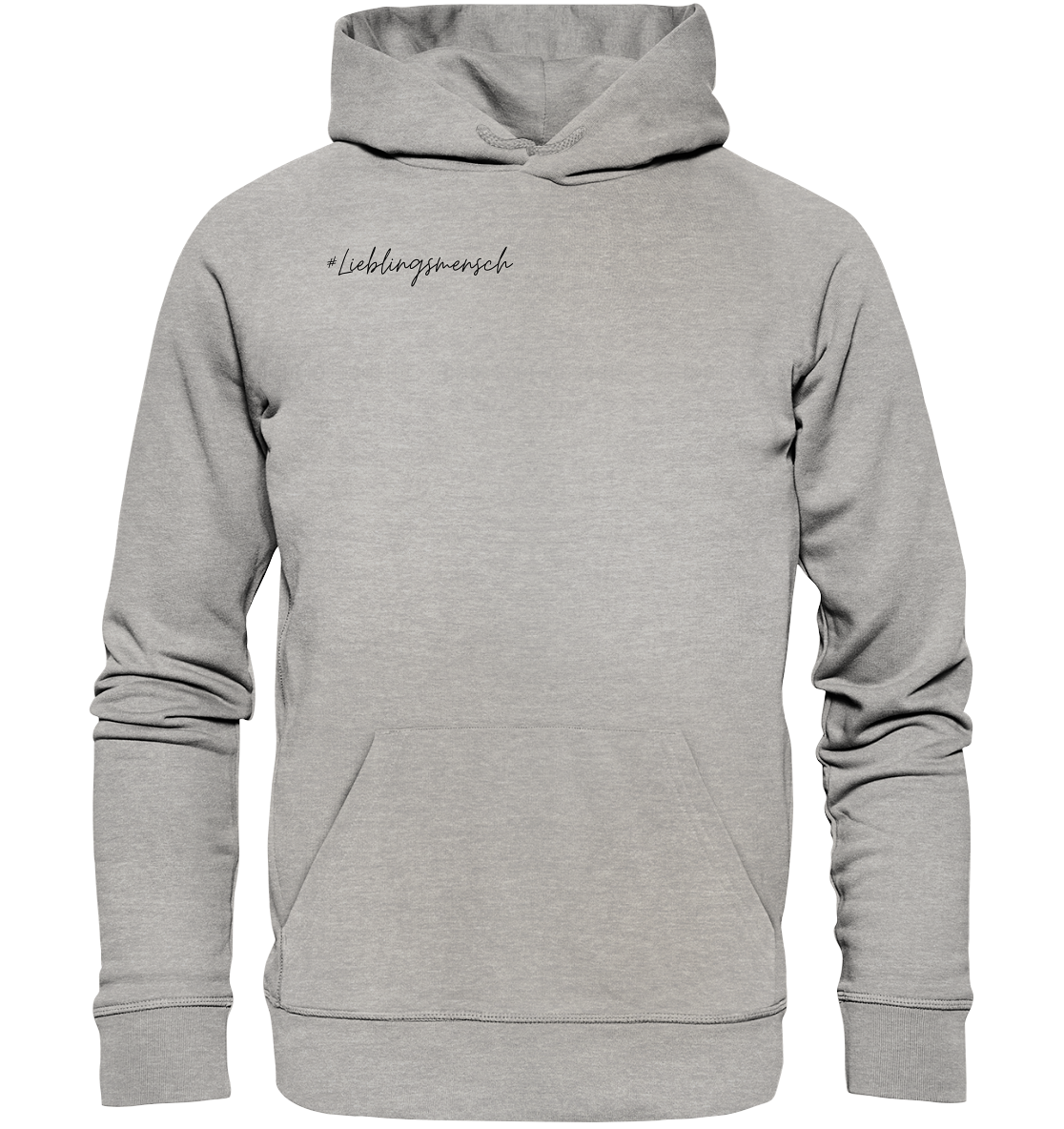 Hoodie #Lieblingsmensch - Basic Hoodie - aus 85% Bio-Baumwolle