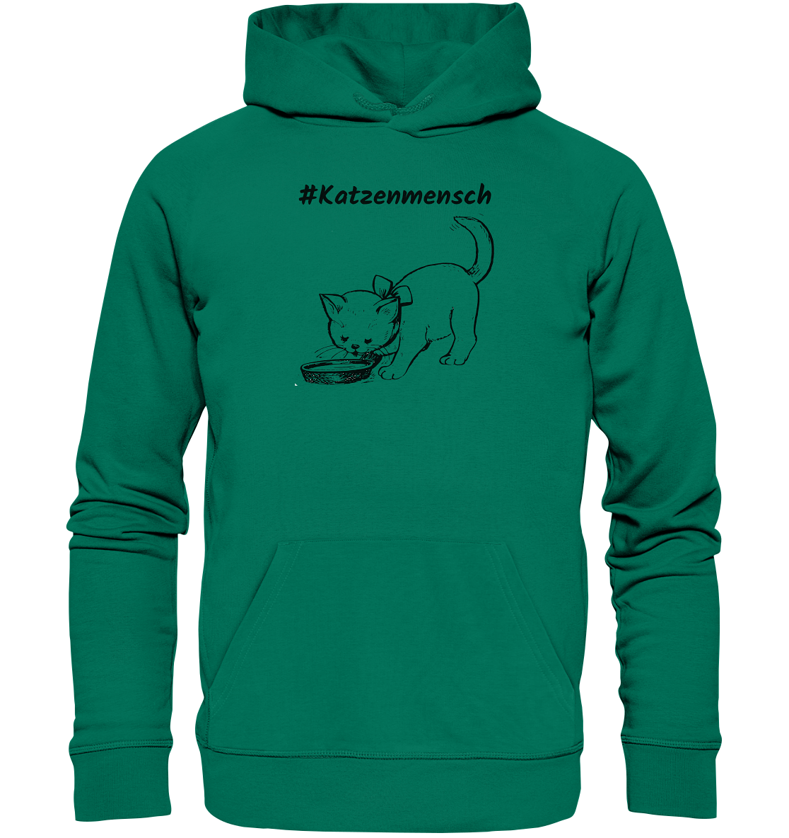 Hoodie #Katzenmensch 2 - aus 85% Bio-Baumwolle