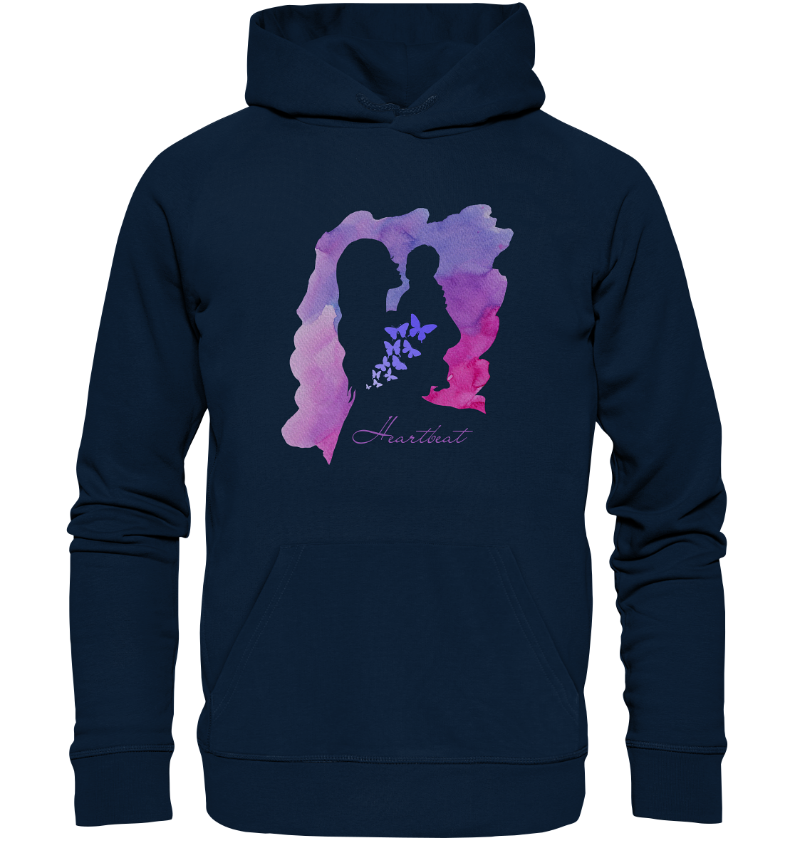 Hoodie "Heartbeat" - aus 85% Bio-Baumwolle