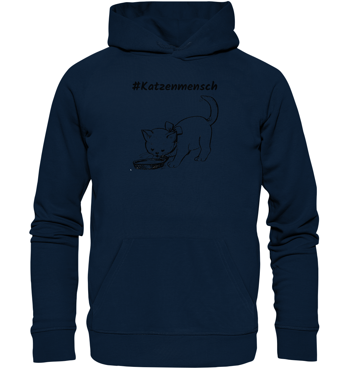 Hoodie #Katzenmensch 2 - aus 85% Bio-Baumwolle