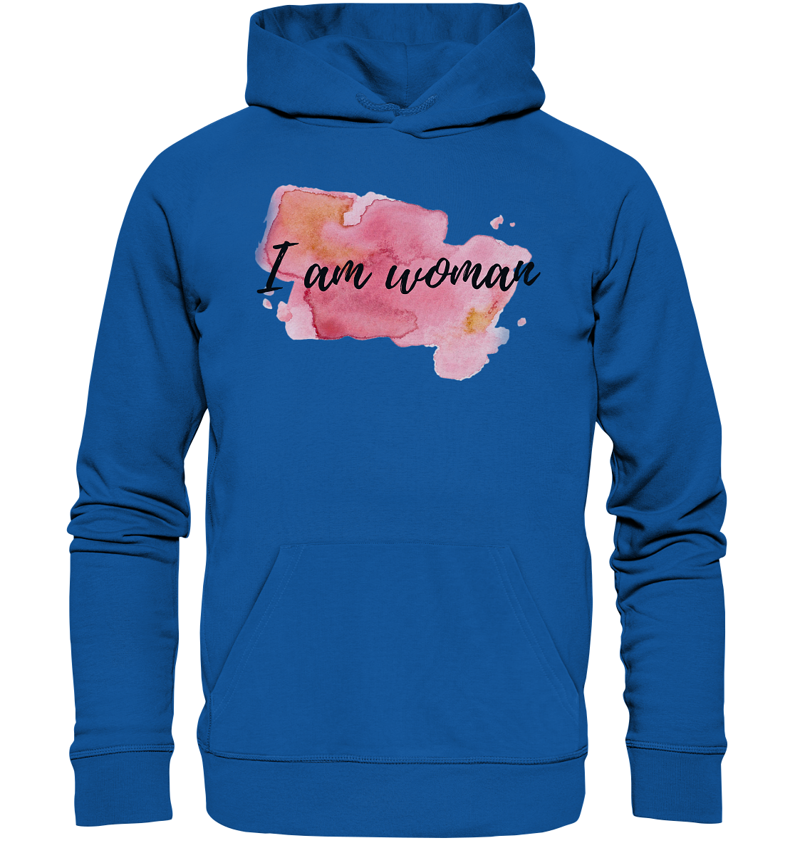 Hoodie "I am woman"  - aus 85% Bio-Baumwolle