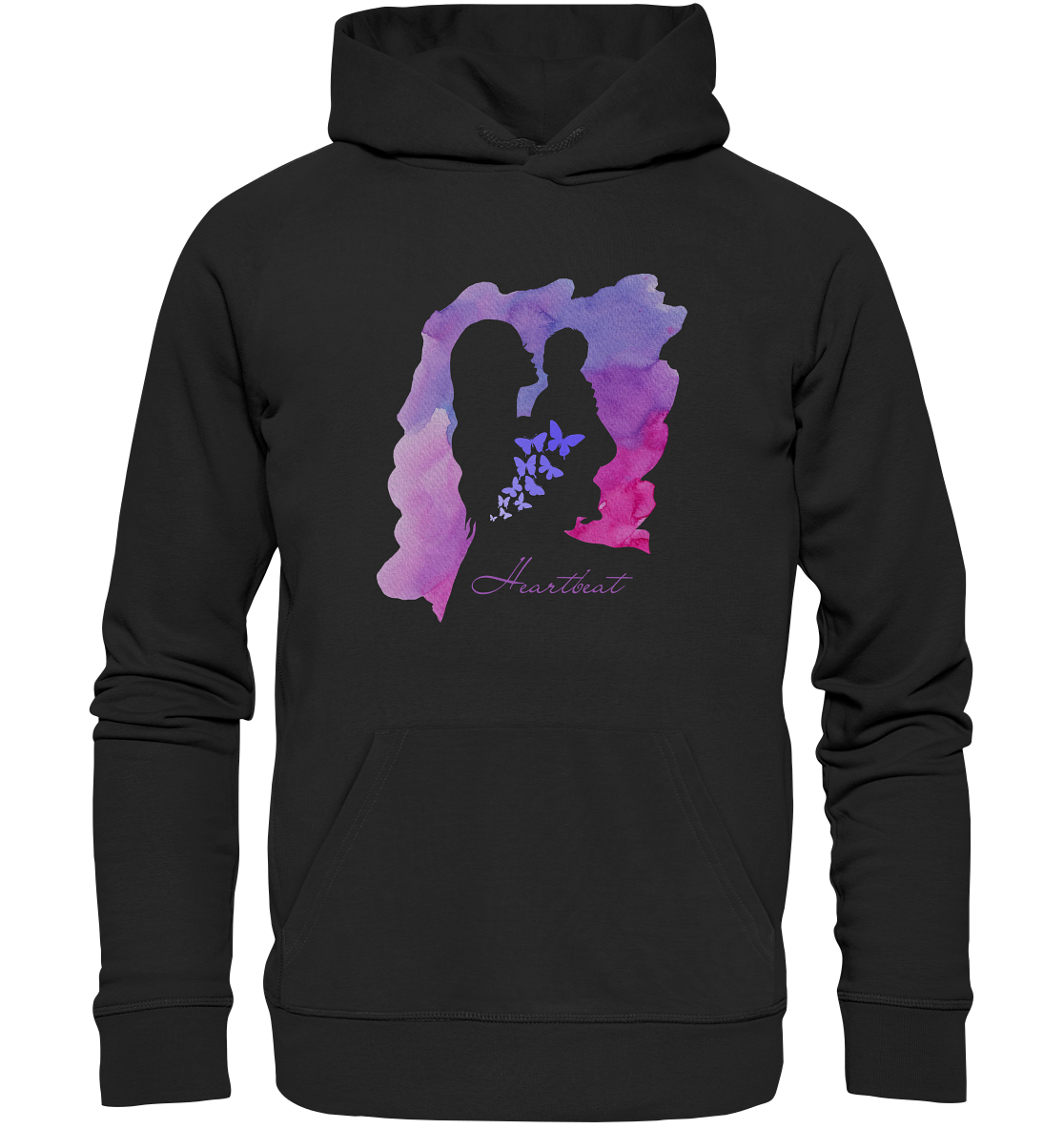 Hoodie "Heartbeat" - aus 85% Bio-Baumwolle