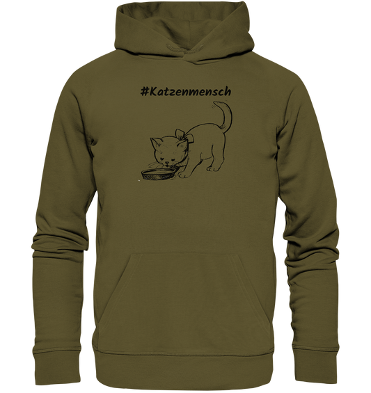 Hoodie #Katzenmensch 2 - aus 85% Bio-Baumwolle