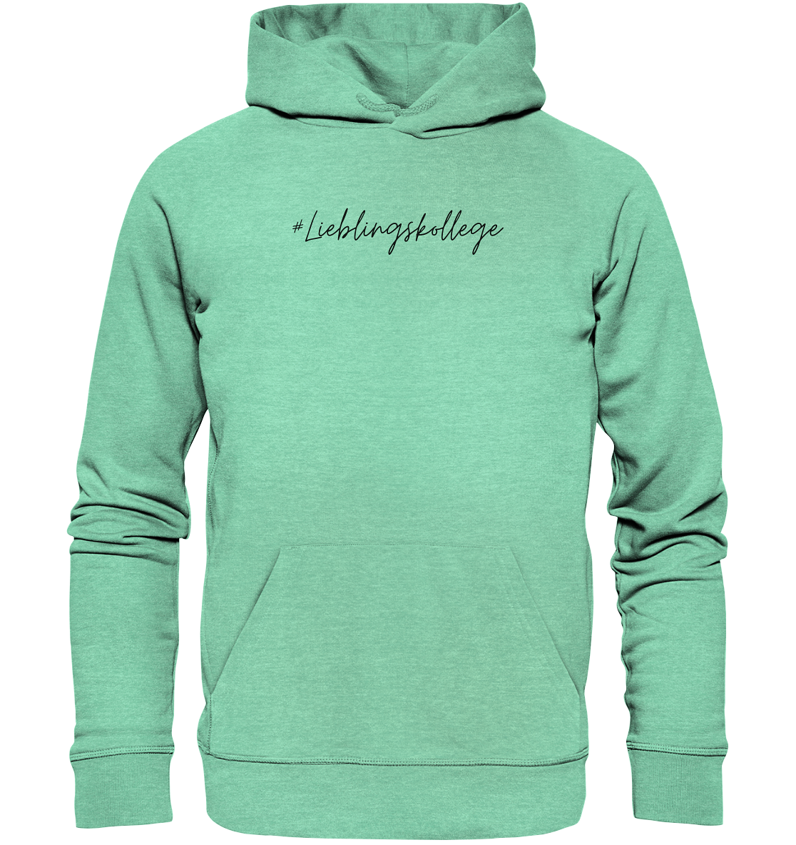 Hoodie #Lieblingskollege - aus 85% Bio-Baumwolle