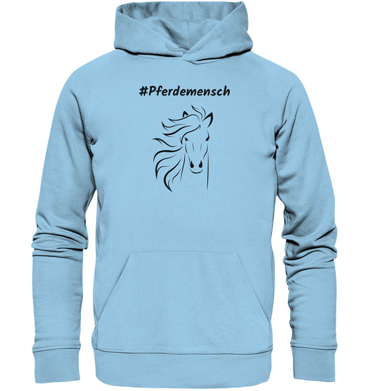 Hoodie #Pferdemensch - aus 85% Bio-Baumwolle