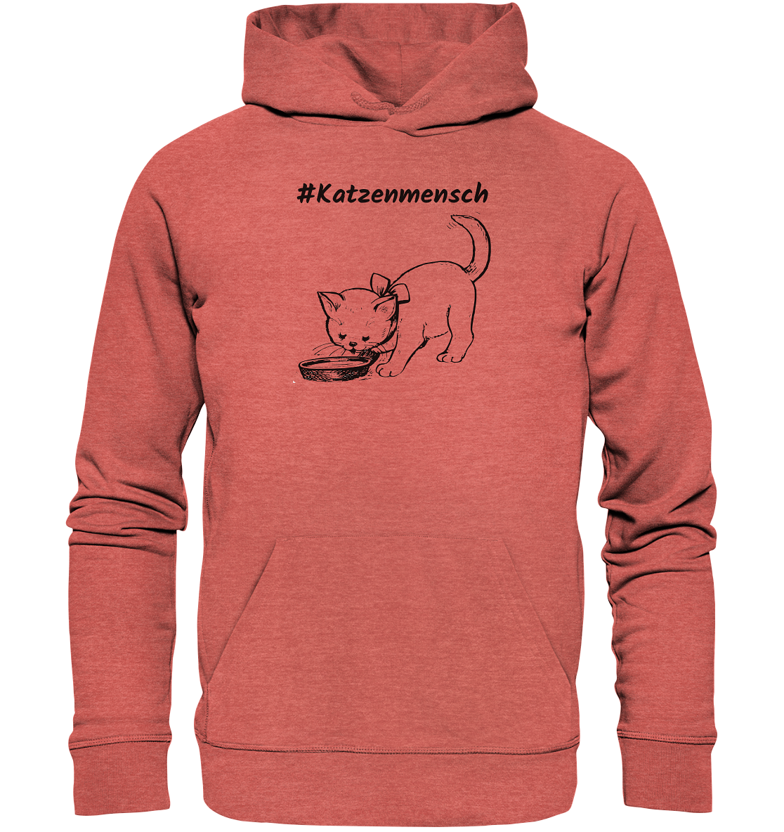 Hoodie #Katzenmensch 2 - aus 85% Bio-Baumwolle