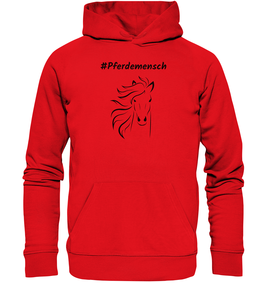 Hoodie #Pferdemensch - aus 85% Bio-Baumwolle