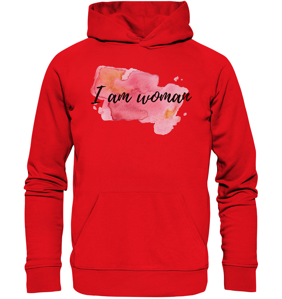 Hoodie "I am woman"  - aus 85% Bio-Baumwolle