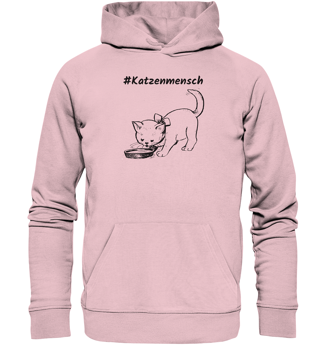 Hoodie #Katzenmensch 2 - aus 85% Bio-Baumwolle