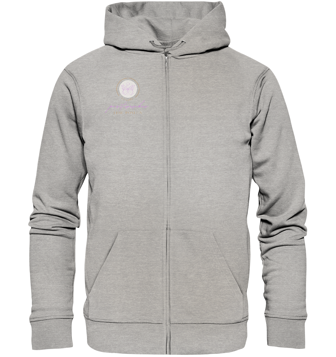 Zipper "positivevibes" - aus 85% Bio- Baumwolle