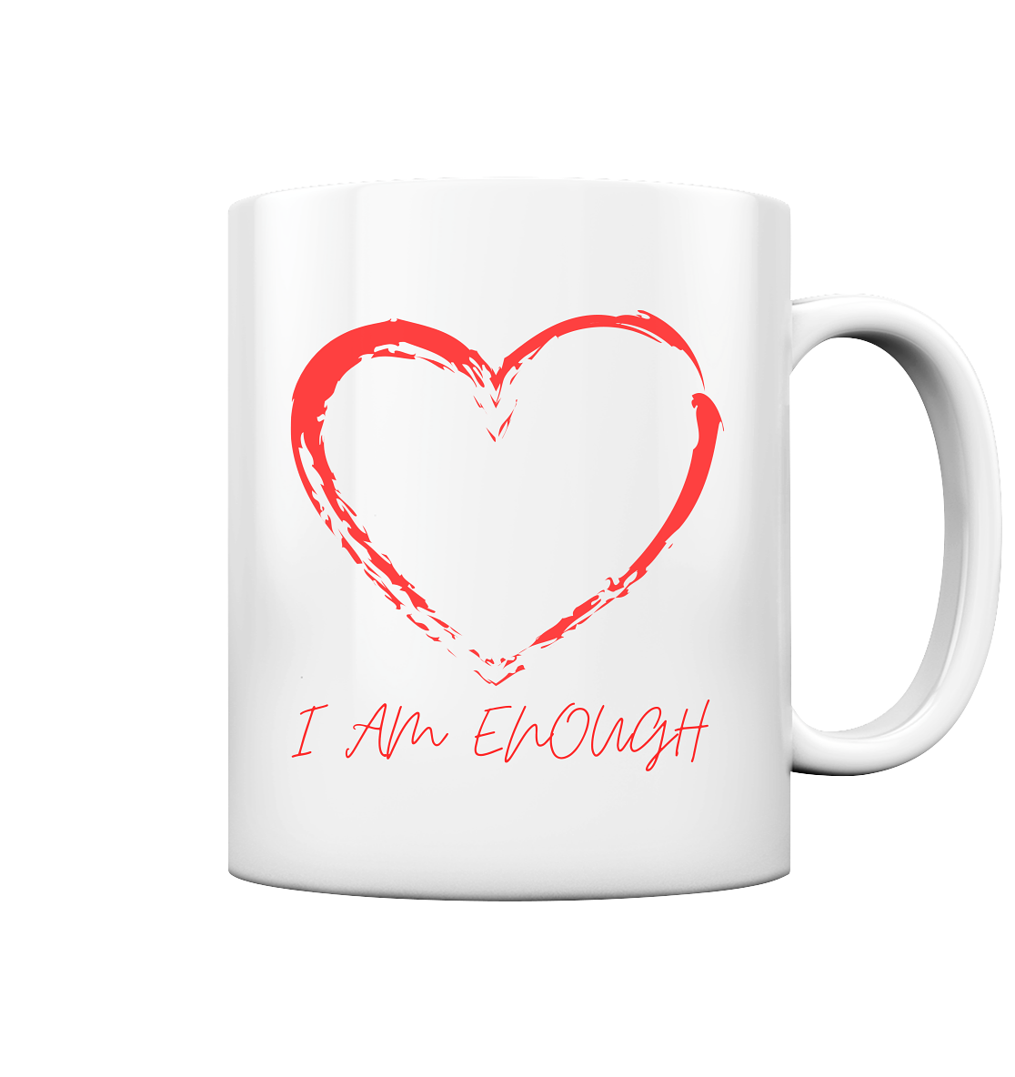 Tasse glossy "I am enough"