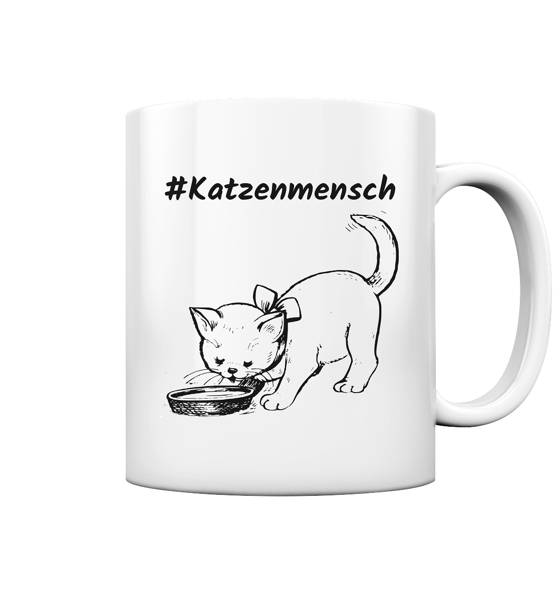 Tasse glossy #Katzenmensch 2