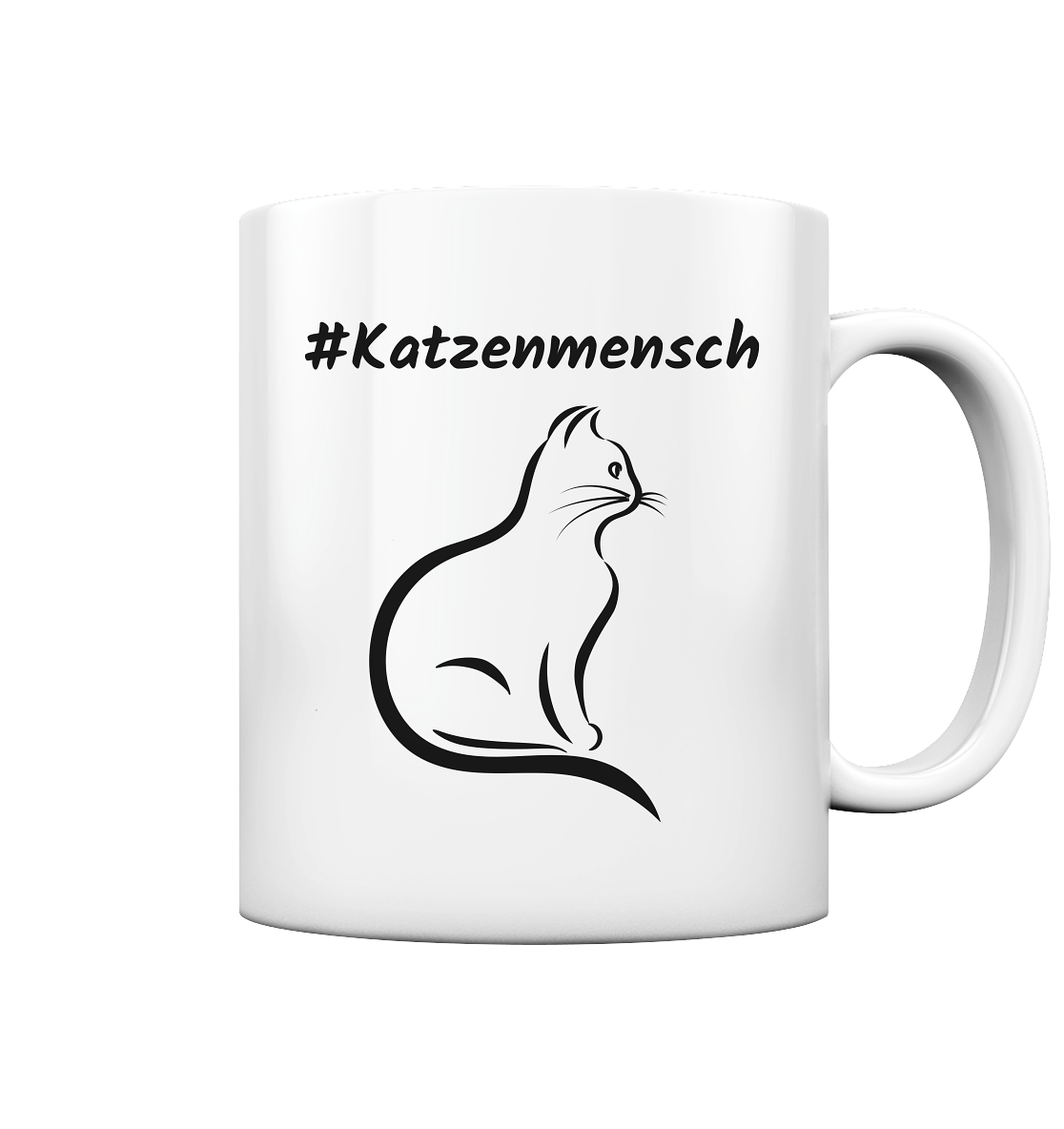 Tasse glossy #Katzenmensch