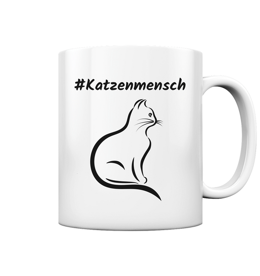 Tasse glossy #Katzenmensch