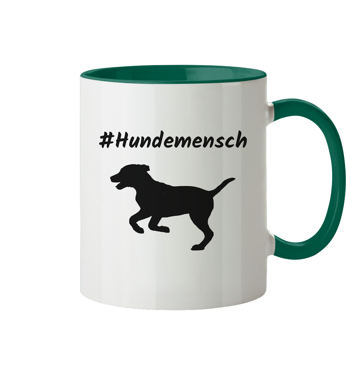 Tasse zweifarbig #Hundemensch