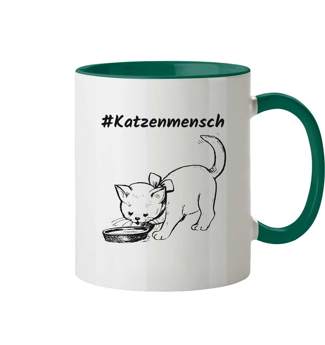 #Katzenmensch 2 - Tasse zweifarbig