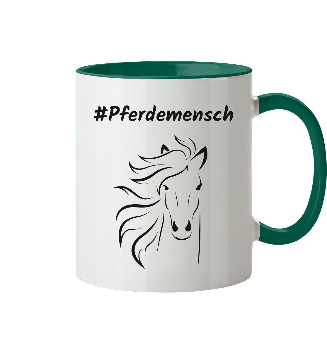 Tasse zweifarbig #Pferdemensch