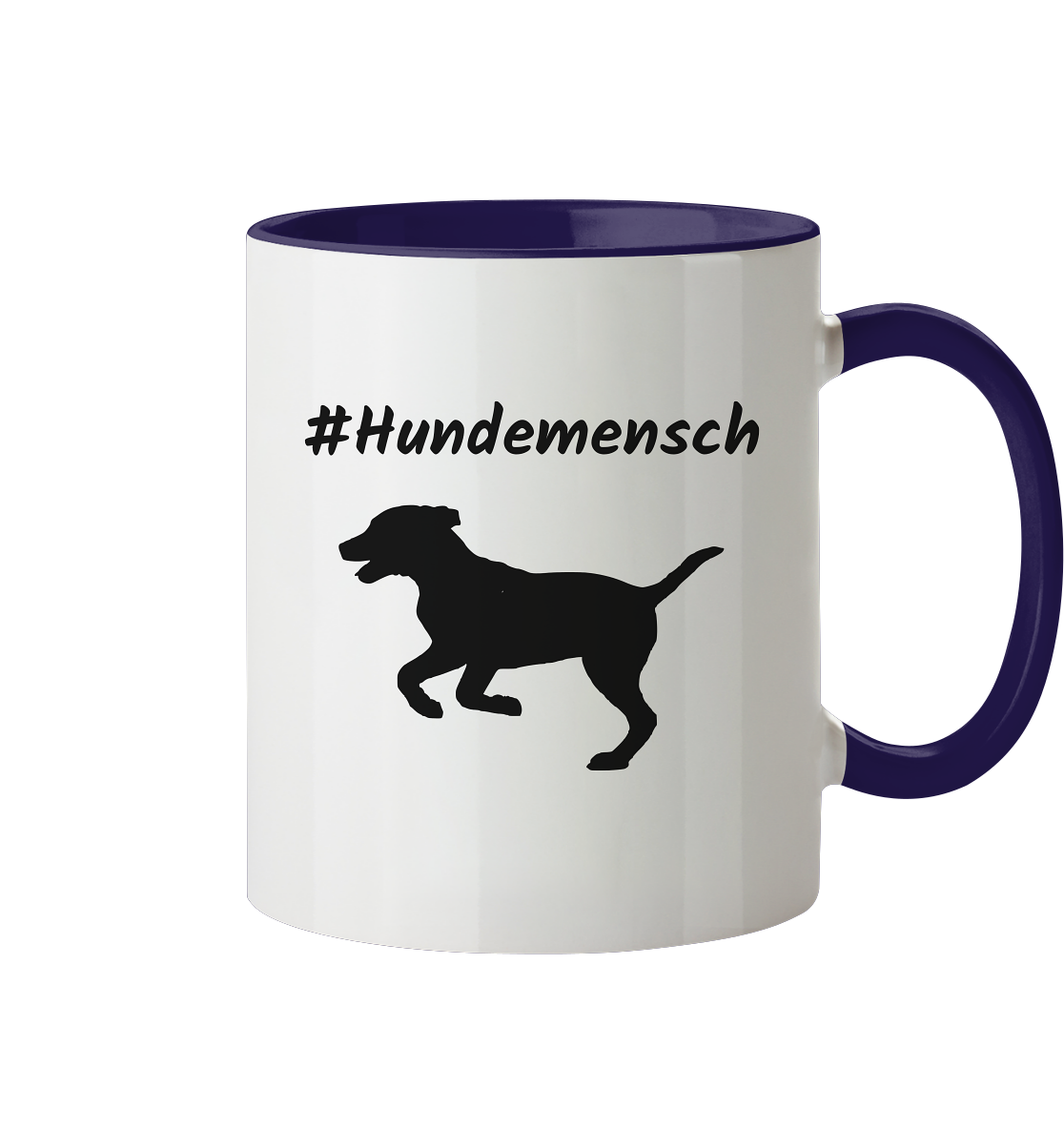 Tasse zweifarbig #Hundemensch