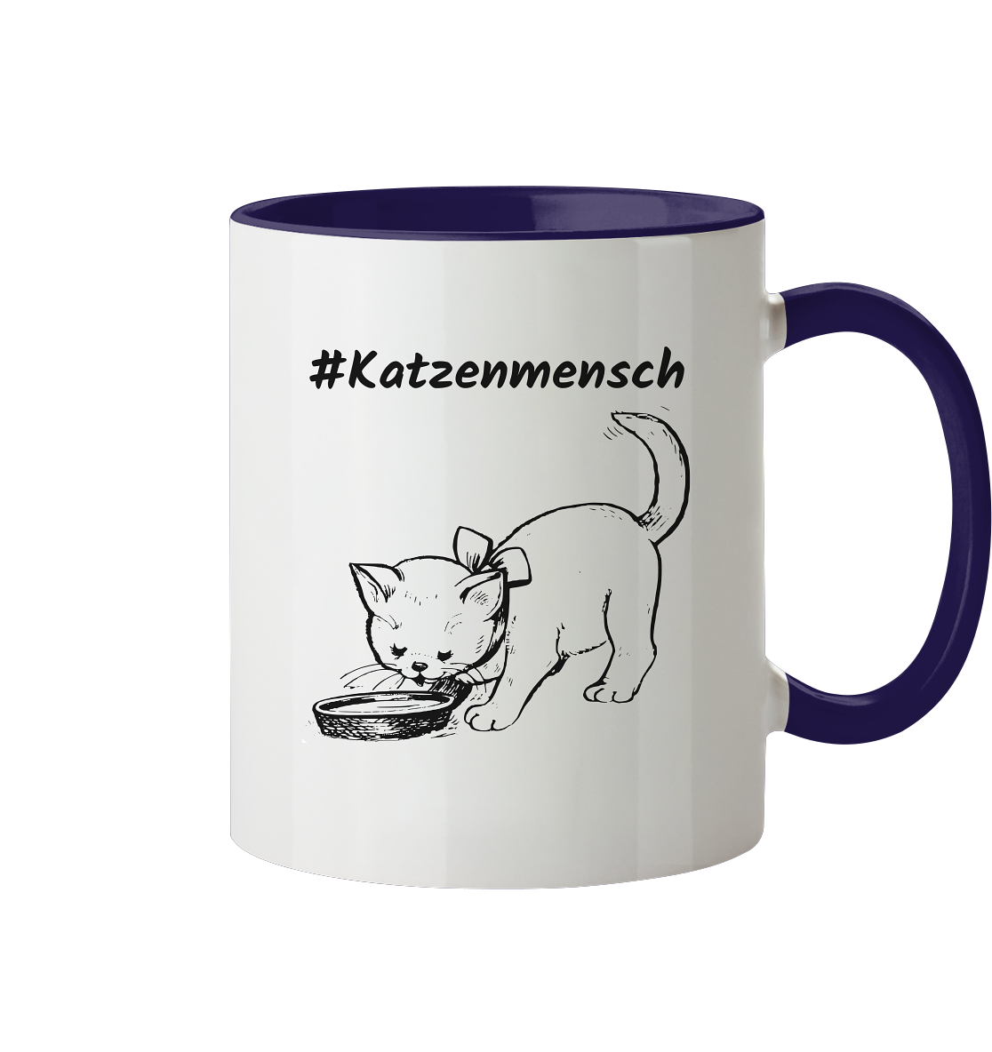 #Katzenmensch 2 - Tasse zweifarbig