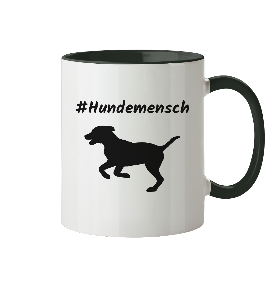 Tasse zweifarbig #Hundemensch