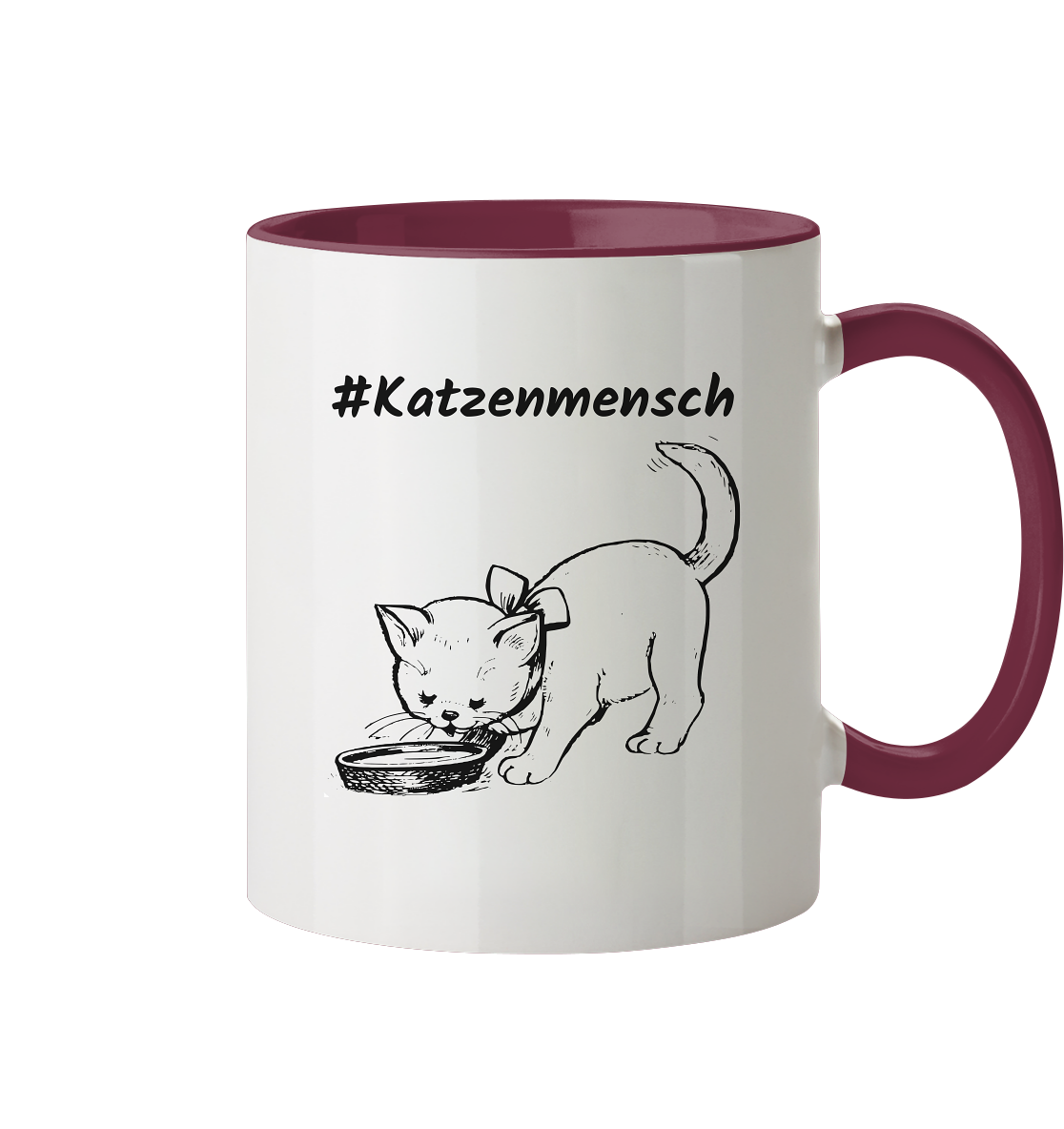 #Katzenmensch 2 - Tasse zweifarbig