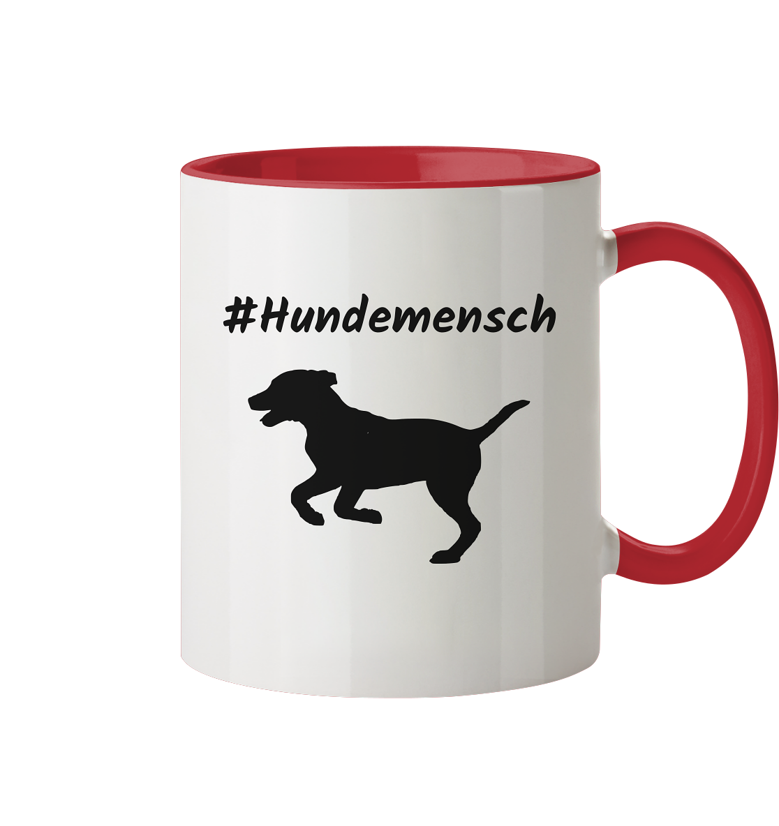 Tasse zweifarbig #Hundemensch