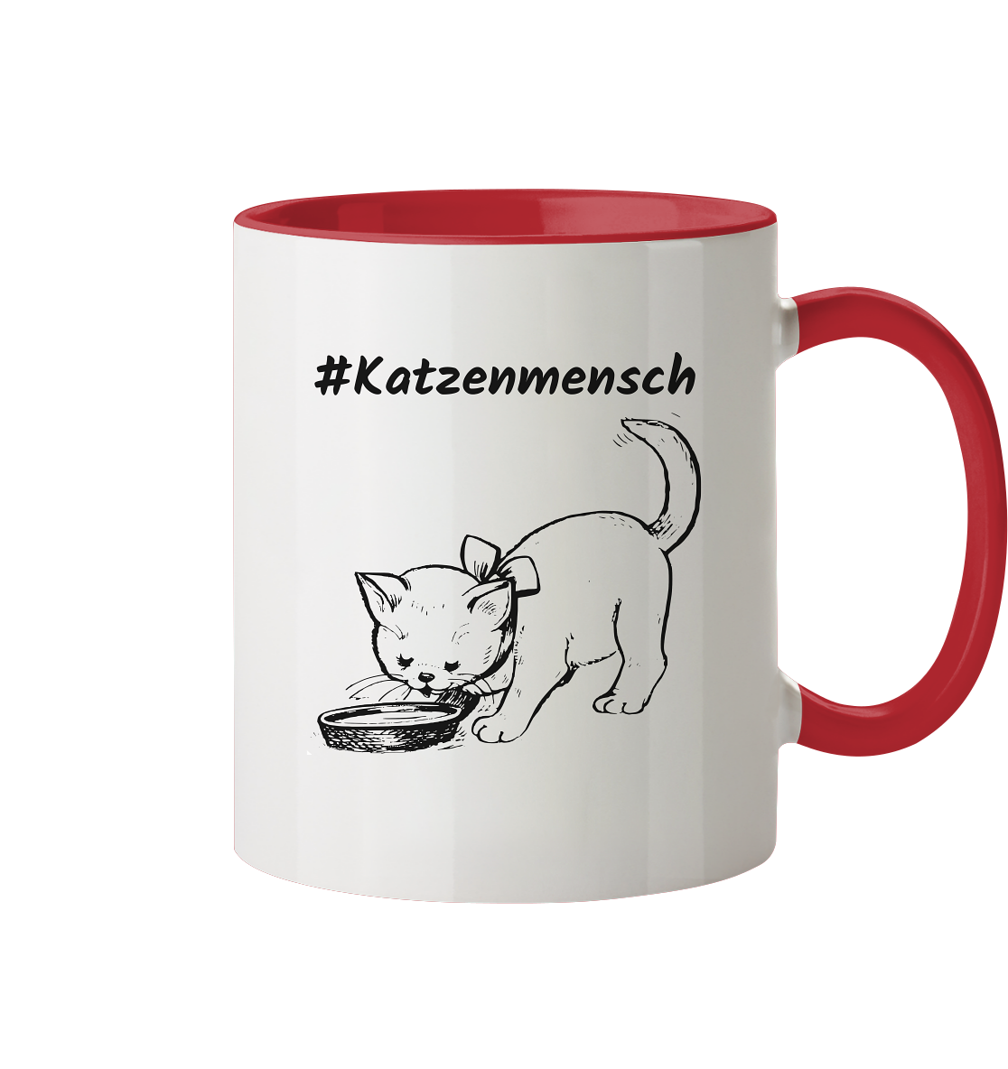 #Katzenmensch 2 - Tasse zweifarbig