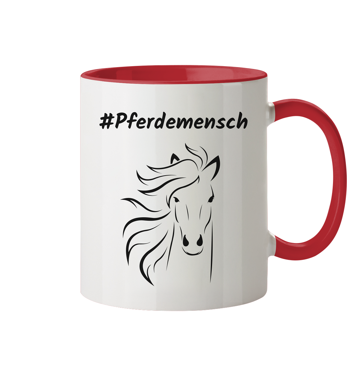 Tasse zweifarbig #Pferdemensch