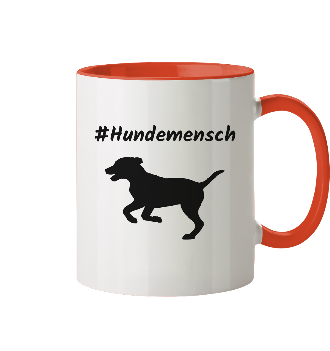 Tasse zweifarbig #Hundemensch