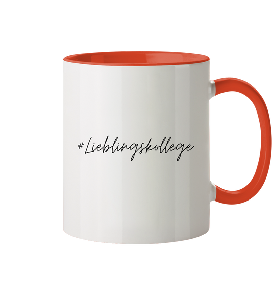 #Lieblingskollege - Tasse zweifarbig