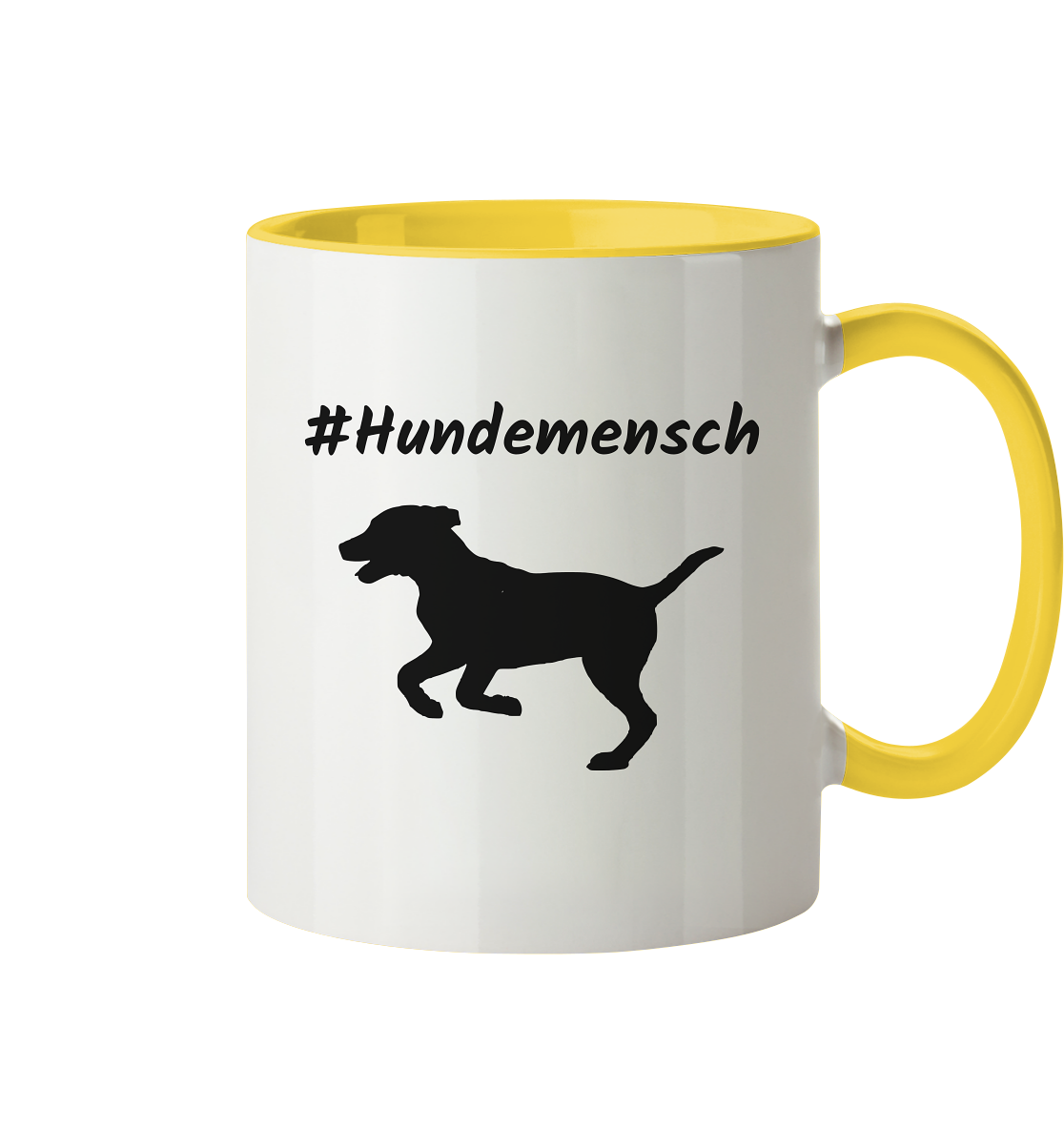 Tasse zweifarbig #Hundemensch