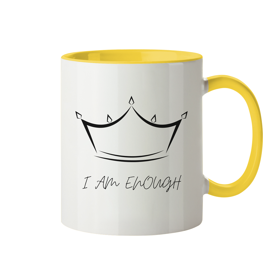 Tasse zweifarbig "I am enough" Krone