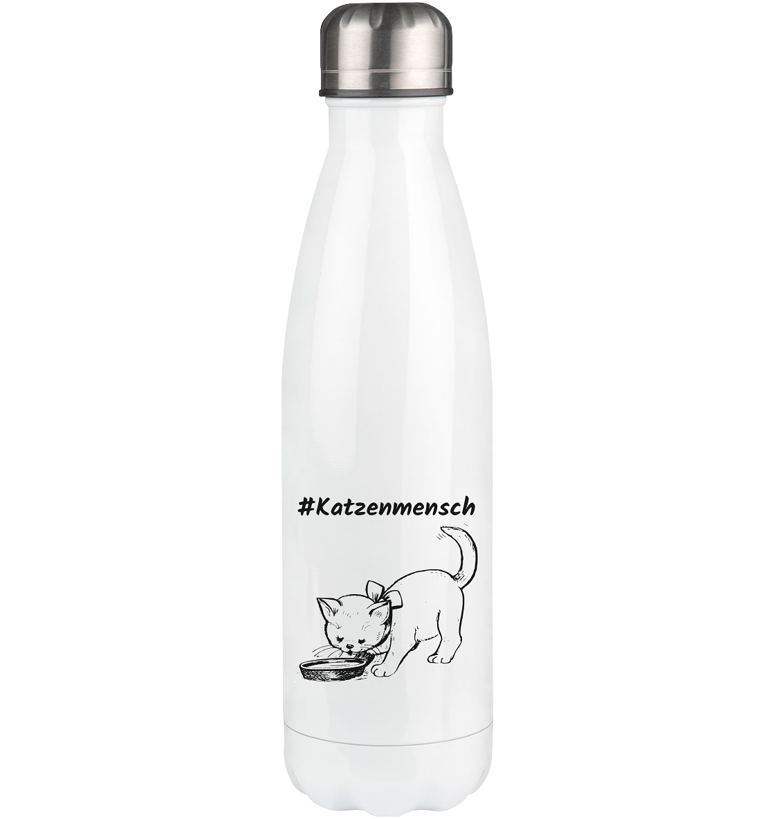 Thermoflasche 500ml #Katzenmensch 2